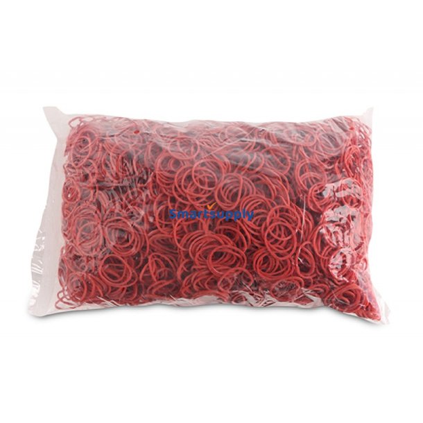 Elastikker r�de dia. 25mm - 1,5x1,5mm - 1kg