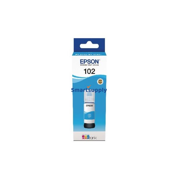 Epson 102 Cyan EcoTank&nbsp;bl�krefill 70ml original