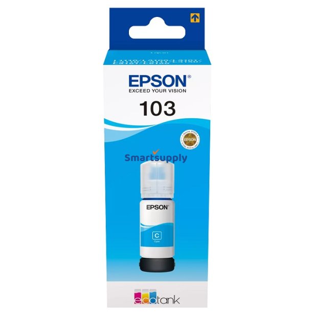 Epson 103 Cyan blkflaske refill 65ml original
