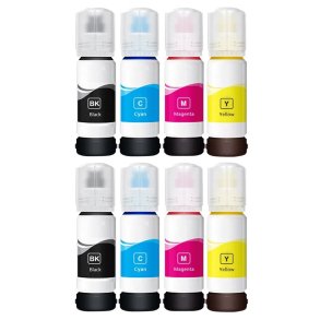 Epson 103 BCMY blkflaske 8 stk 560ml kompatibel multipakke