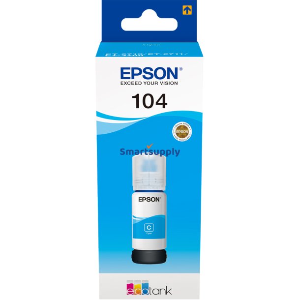 Epson 104 Cyan bl�krefill 70ml original