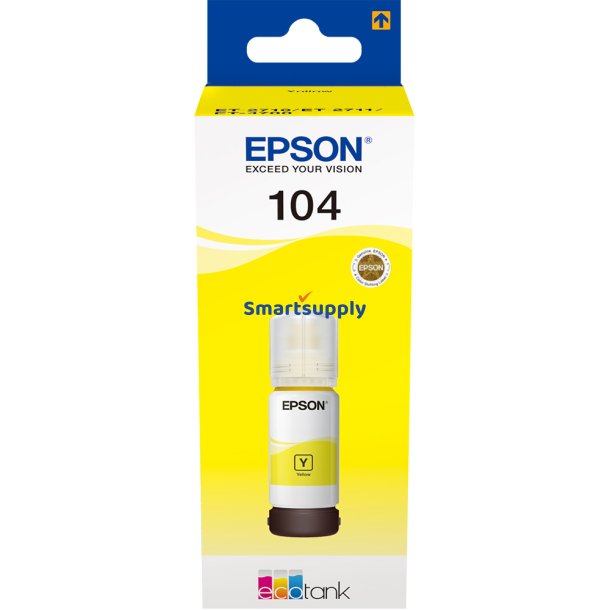 Epson 104 Gul bl�krefill 70ml original