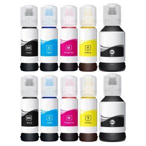 Epson 105 PB / 106 BCMY refill 10 stk 840ml kompatibel multipakke