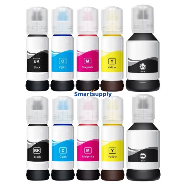 Epson 105 PB / 106 BCMY refill 10 stk 840ml kompatibel multipakke
