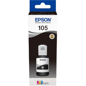 Epson 105 Sort pigment blkrefill 140ml original