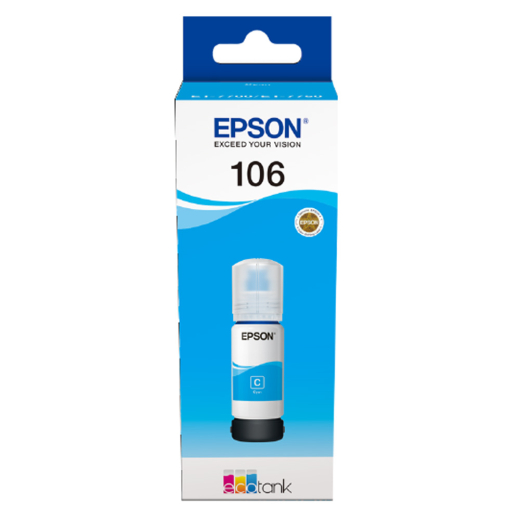 Epson 106 Cyan bl�krefill 70ml original