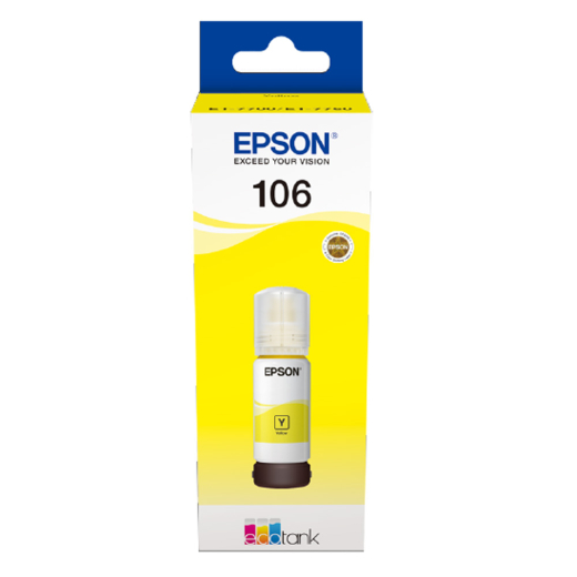 Epson 106 Gul bl�krefill 70ml original