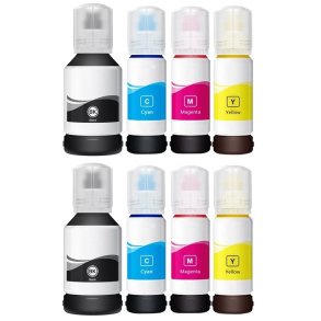 Epson 113 BCMY blkbeholder 8 stk 680ml kompatibel multipakke