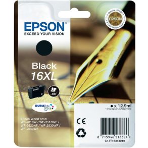 Epson 16 XL Sort blkpatron 12,9ml original