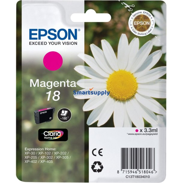 Epson 18 Magenta blkpatron 3,3ml original