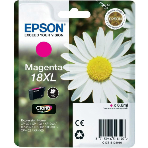 Epson 18 XL Magenta bl�kpatron 6,6ml original