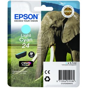 Epson 24 Lys Cyan blkpatron 5,1ml original