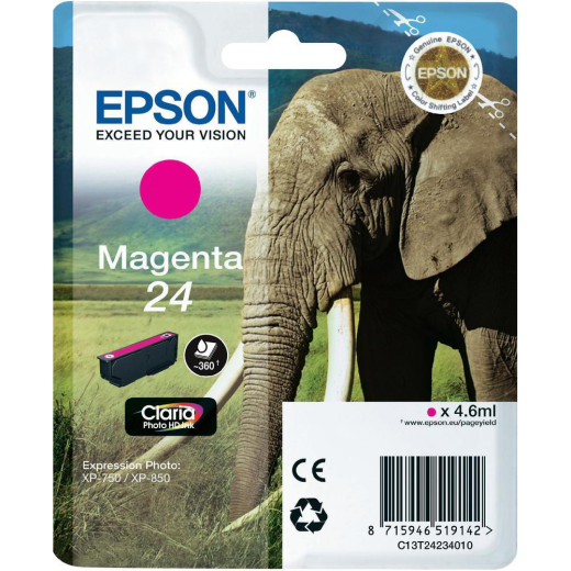 Epson 24 Magenta bl�kpatron 4,6ml original