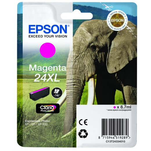 Epson 24 XL Magenta bl�kpatron 8,7ml original