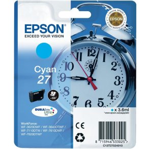 Epson 27 Cyan blkpatron 3,6ml original
