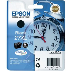 Epson 27 XL Sort blkpatron 17,7ml original