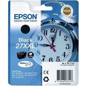 Epson 27 XXL Sort blkpatron 34,1ml original