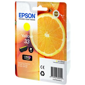 Epson 33 Gul blkpatron 4,5ml original