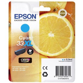 Epson 33 XL Cyan blkpatron 8,9ml original