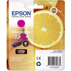 Epson 33 XL Magenta blkpatron 8,9ml original