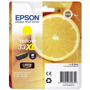 Epson 33 XL Gul blkpatron 8,9ml original