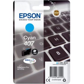 Epson 407 Cyan blkpatron 1.900 sider original