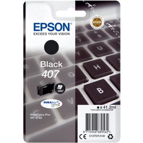 Epson 407 Sort blkpatron 2.600 sider original
