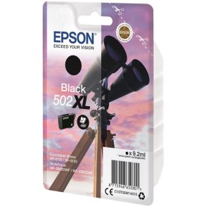 Epson 502 XL Sort blkpatron 9,2ml original