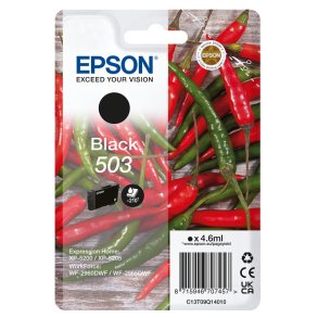 Epson 503 Sort blkpatron 4,3ml original