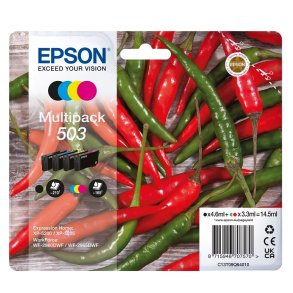Multipack Epson 503 BCMY blkpatron 4 stk original