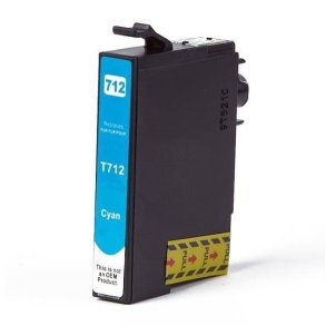 Epson T0712 Cyan blkpatron hjtydende 13ml kompatibel