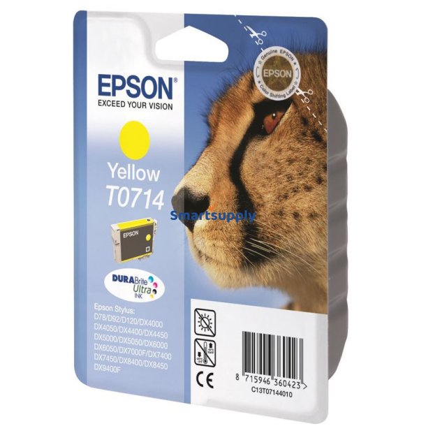 Epson T0714 Gul blkpatron 5ml original