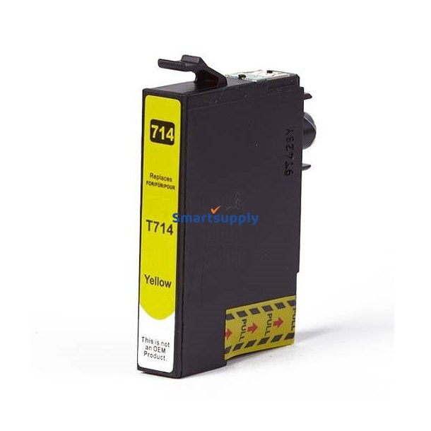 Epson T0714 Gul blkpatron hjtydende 13ml kompatibel