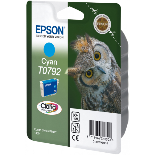 Epson T0792 Cyan bl�kpatron 11ml original
