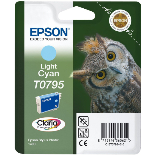 Epson T0795 Lys Cyan bl�kpatron 11ml original
