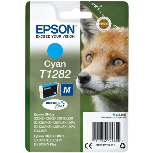 Epson T1282 Cyan bl�kpatron 3,5ml original