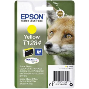 Epson T1284 Gul blkpatron 3,5ml original