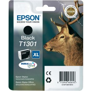 Epson T1301 Sort blkpatron 25,4ml original