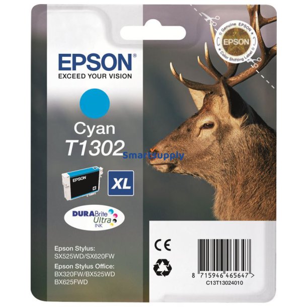 Epson T1302 Cyan blkpatron 10,1ml original