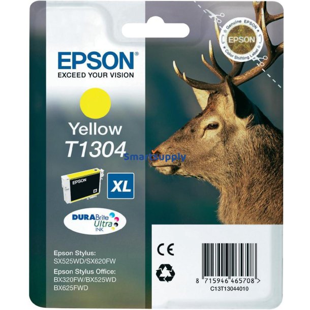 Epson T1304 Gul blkpatron 10,1ml original