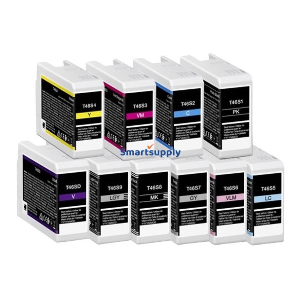Epson T46S bl�kpatroner 10 stk 250ml kompatibel multipakke