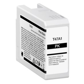 Epson T47A1 Foto Sort bl�kpatron 50ml kompatibel