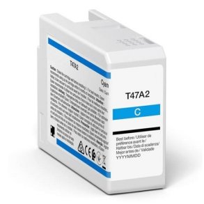 Epson T47A2 Cyan bl�kpatron 50ml kompatibel