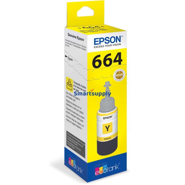 Epson 664 Gul bl�krefill 70ml original