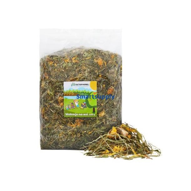 Factoryherbs Ferie P Landet - Foder Til Gnavere Og Kaniner - 1,5 Kg