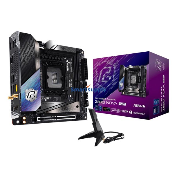 Asrock Phantom Gaming Z890i Nova Wi-Fi Intel Z890 Lga 1851 (Socket V1) Mini Itx