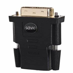 Savio CL-21 cable gender changer DVI HDMI Sort