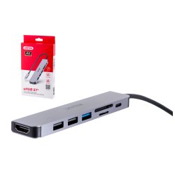 Unitek Hub Usb-C H1118a, Usb-A X3, Usb-C, Hdmi , Sd, Microsd