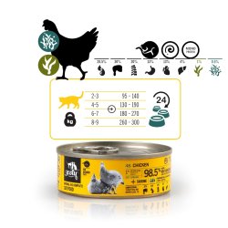 3COTY Chicken with spirulina Senior - vd kattefoder - 80g