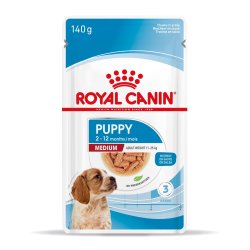 Royal Canin Shn Medium Hvalp I Sauce - Vd Hvalpefoder - 10X140g